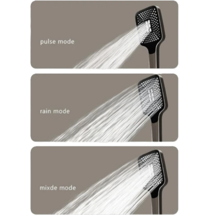 Monoliht Piyano Tuşlu Banyo Bataryalı Duş Seti - Görsel 4