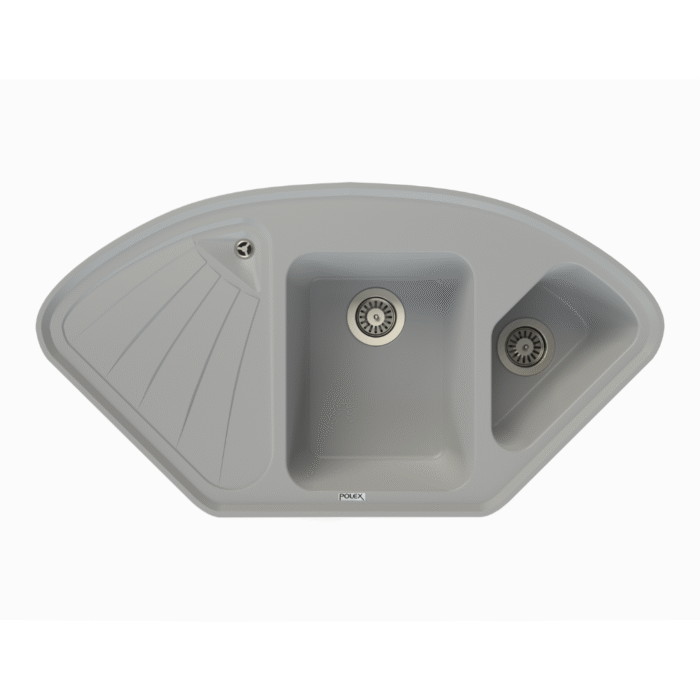 Polex Tezgah Üstü / Altı Montaj Granit Evye PCR1 105X54 - Görsel 2