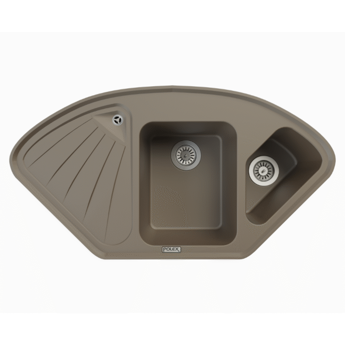 Polex Tezgah Üstü / Altı Montaj Granit Evye PCR1 105X54 - Görsel 6