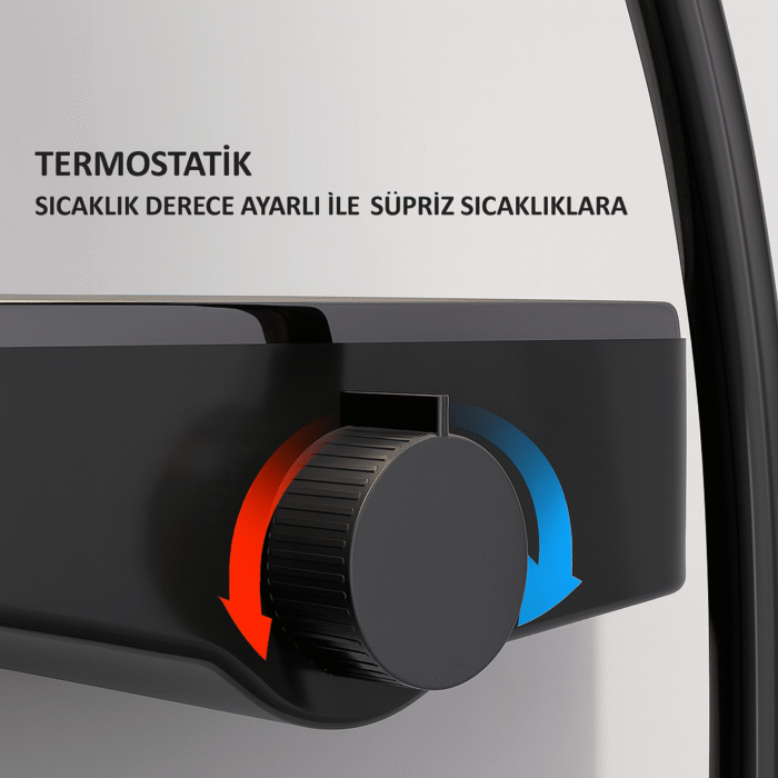 Aquaris Termostatik Dijital Piyano Tuş Kontrollü Duş Seti - Görsel 3