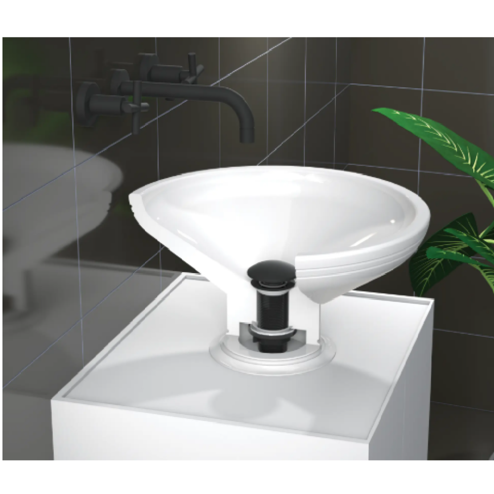 Beyaz Seramikli Pop-Up Üst Kafa - Görsel 2